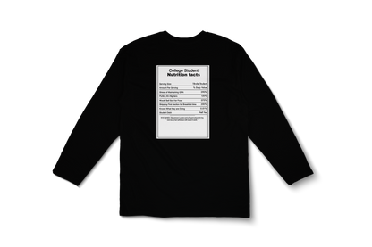 Student Nutition Fact Long Sleeve