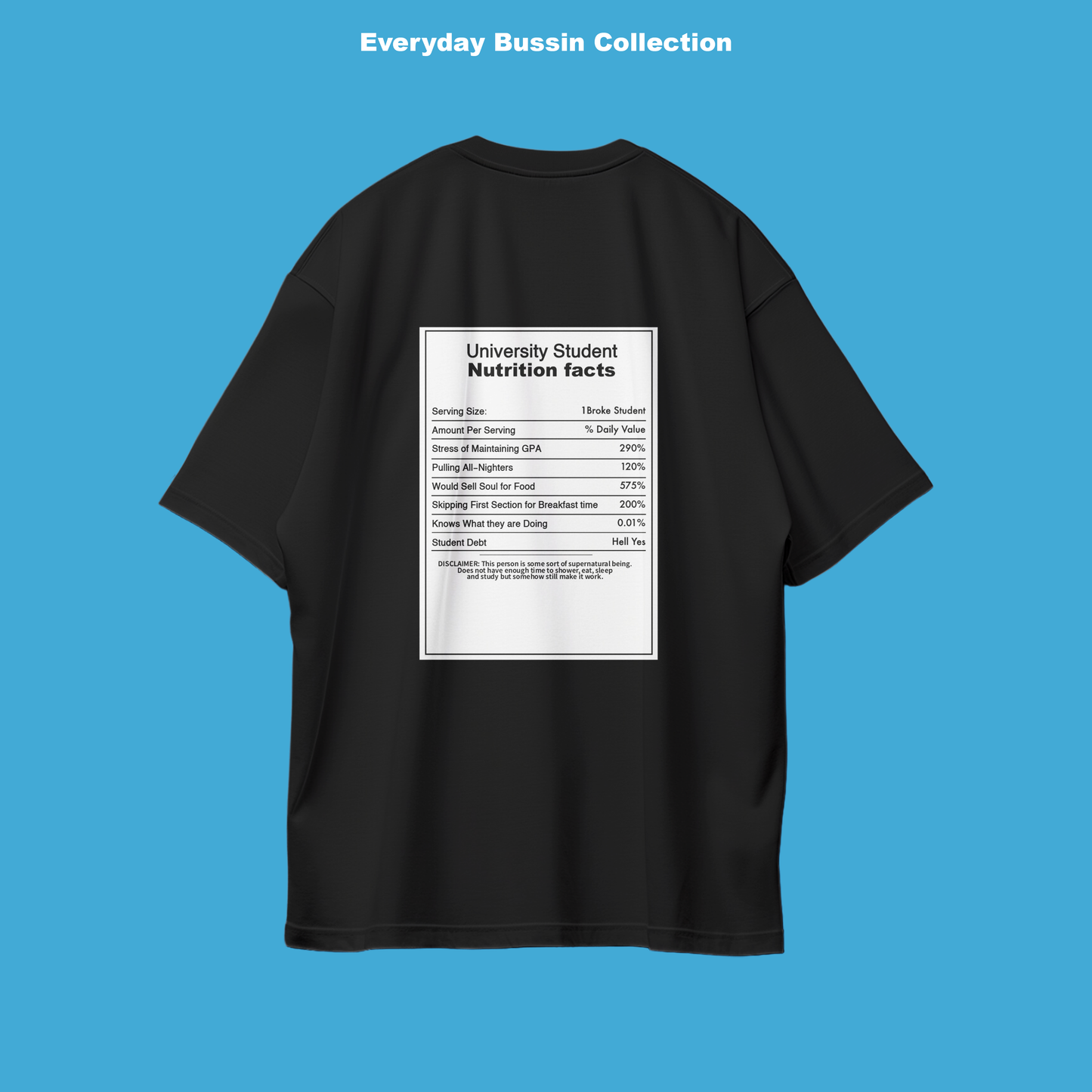 Student Nutrition Fact Tee!